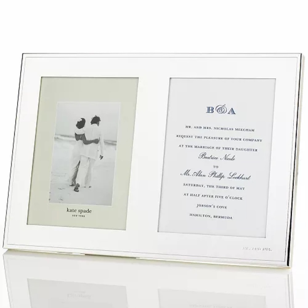 NWT Kate Spade New York Darling Point Double Invitation Frame